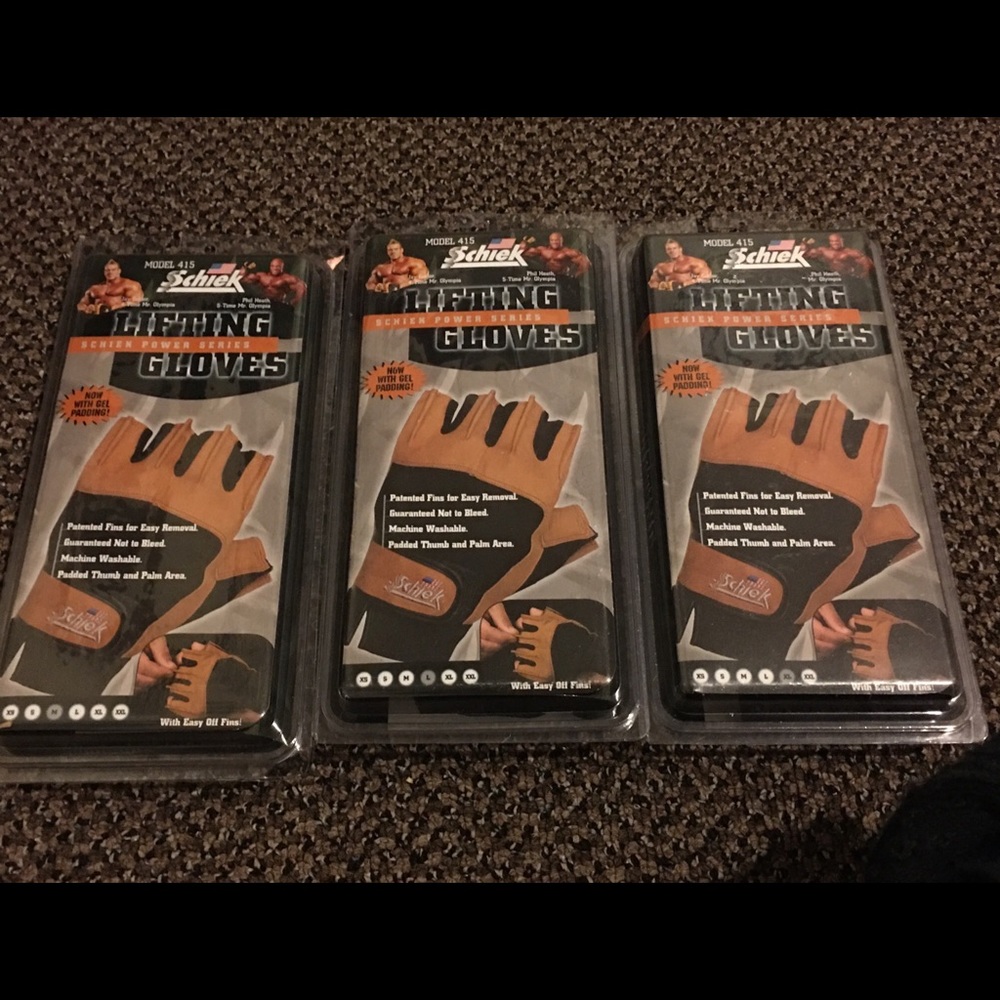 Schiek leather lifting gloves power series NWT - Picture 6 of 6